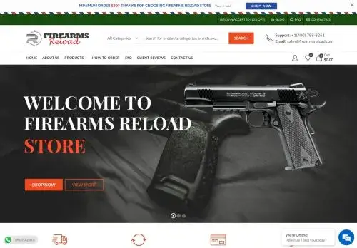 Firearmsreload.com Screenshot