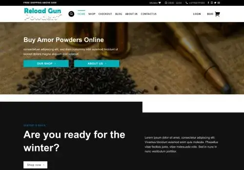 Firearmsreloadpowders.com Screenshot