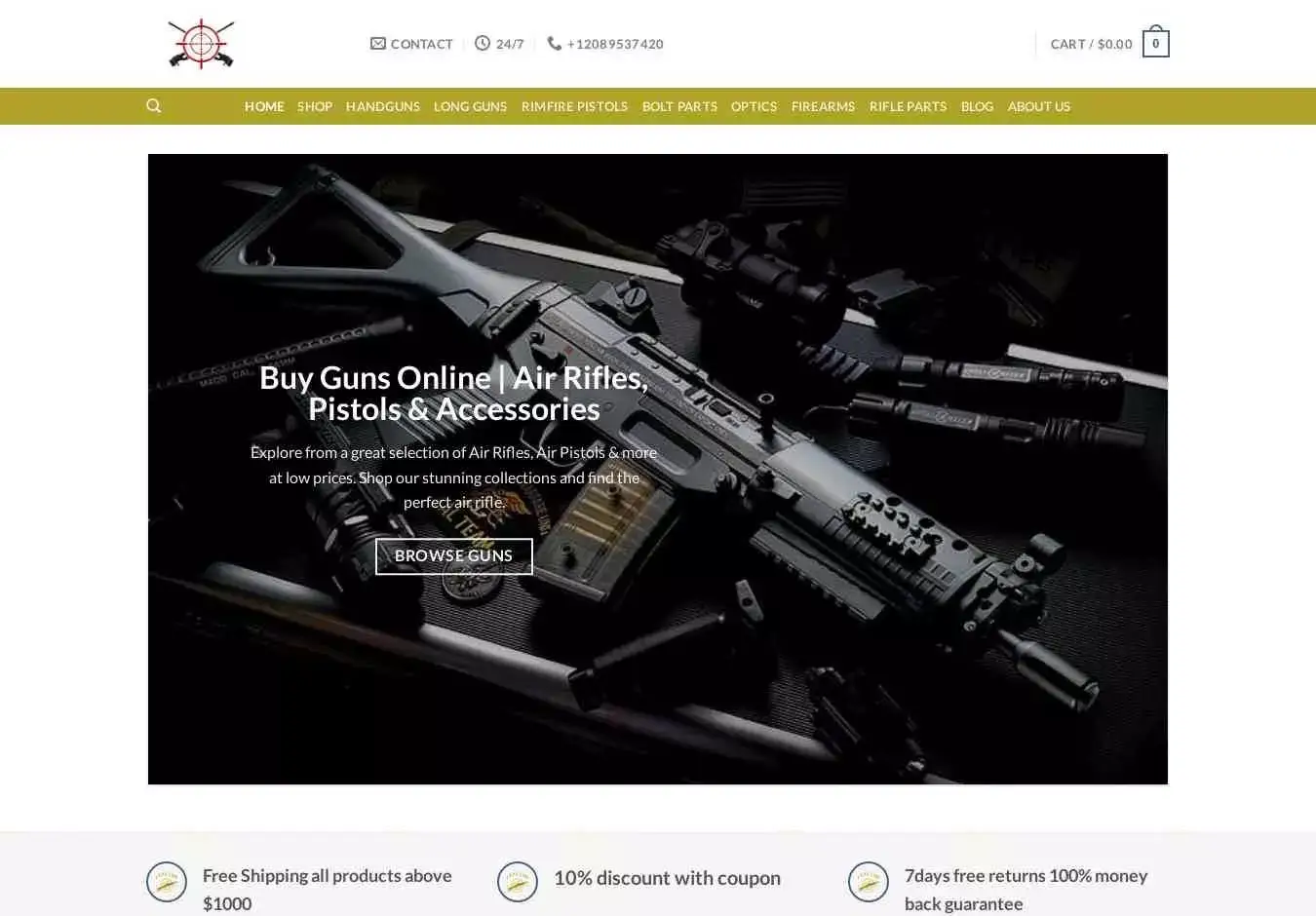 Firearmsrifle.com Screenshot