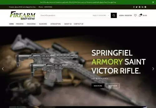 Firearmsuniverse.net Screenshot