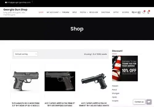 Georgia-gunshop.com Screenshot