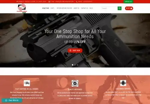 Globalarmshop.com Screenshot