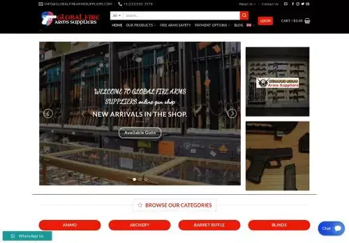 Globalfirearmssuppliers.com Screenshot