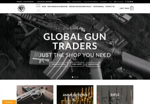 Globalguntraders.com Screenshot