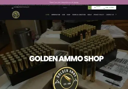 Goldenammoshop.com Screenshot