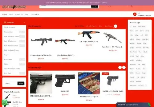 Gunsarms.com Screenshot