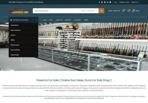 Gunsforsale.shop Screenshot