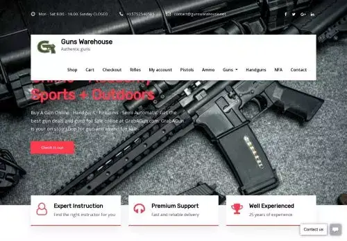 Gunswarehouse.net Screenshot