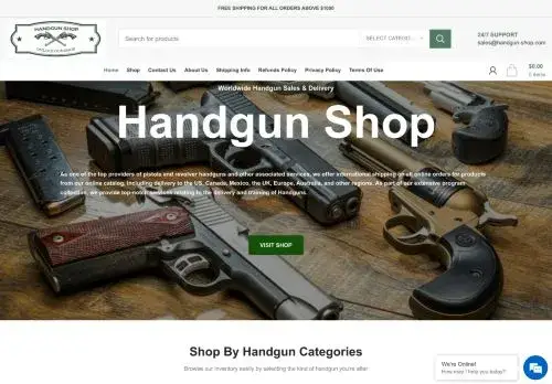 Handgun-shop.com Screenshot