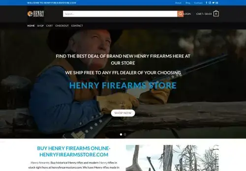 Henryfirearmsstore.com Screenshot