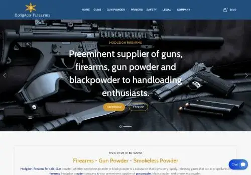 Hodgdonfirearmsstore.com Screenshot