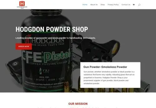 Hodgdonpowdershop.com Screenshot