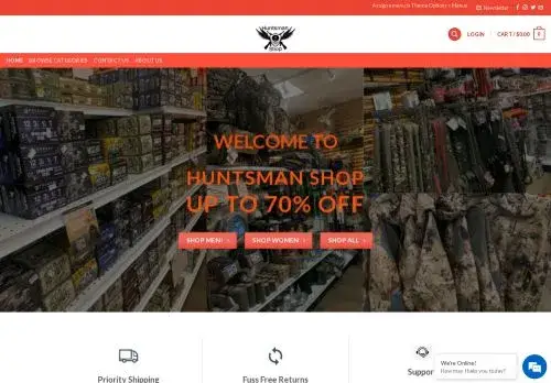 Huntsman-shop.com Screenshot