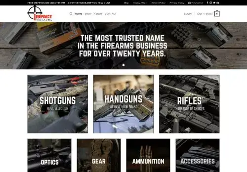 Impacfirearms.com Screenshot