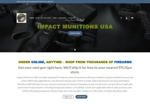 Impactmunitions.com Screenshot