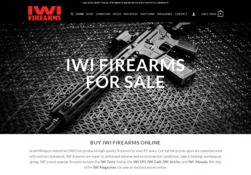 Iwiusafirearms.com Screenshot