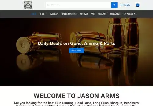 Jasonarms.com Screenshot