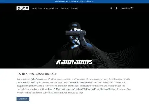 Kahrfirearms.com Screenshot
