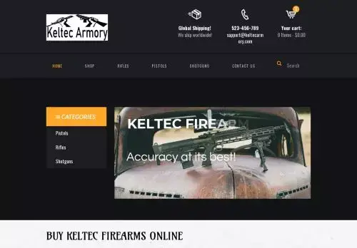 Keltecarmory.com Screenshot