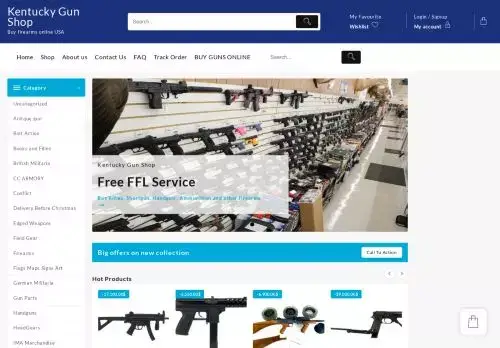 Kentucky-gunshop.com Screenshot