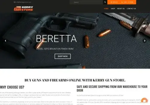 Kerrygunstore.com Screenshot
