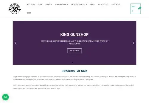 Kinggunshop.com Screenshot