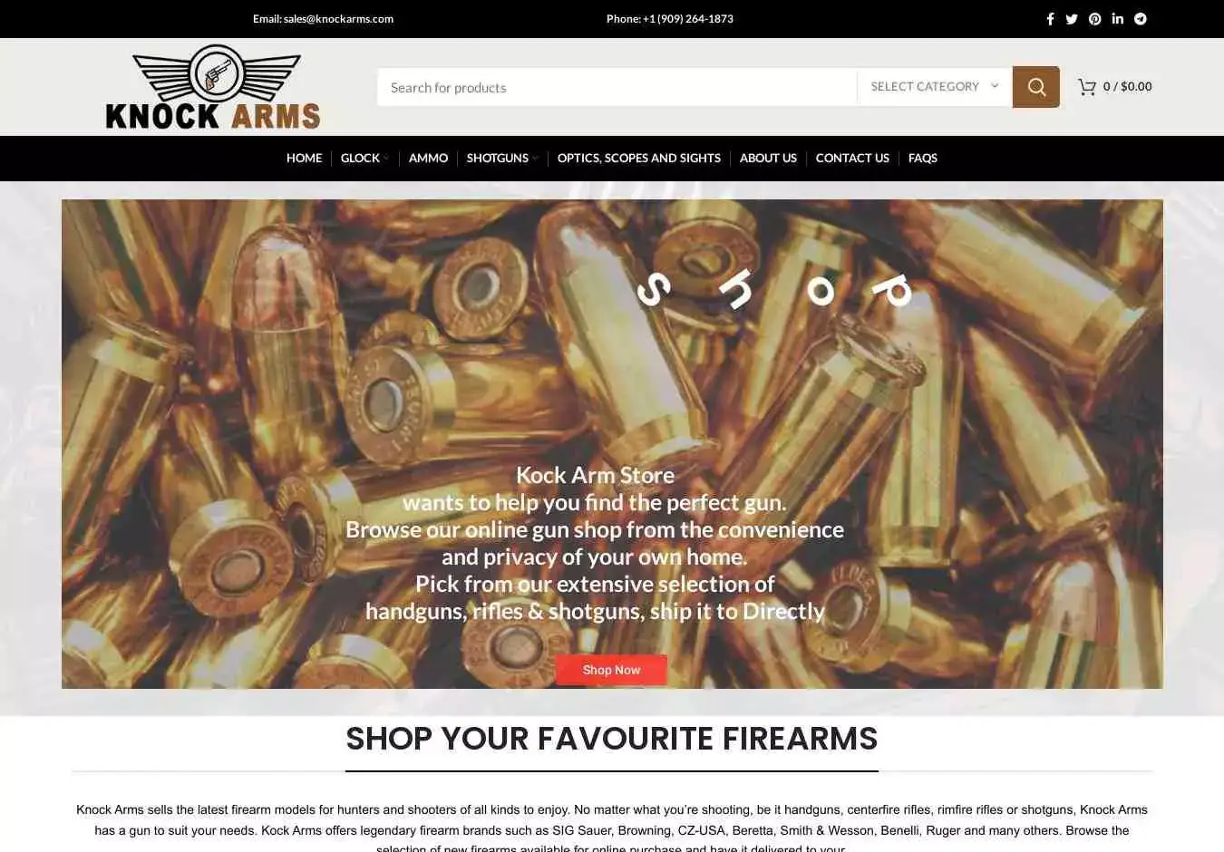 Knockarms.com Screenshot