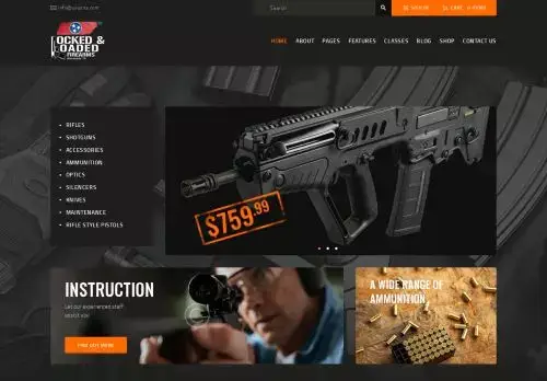 Lockedandloadedfirearms.com Screenshot