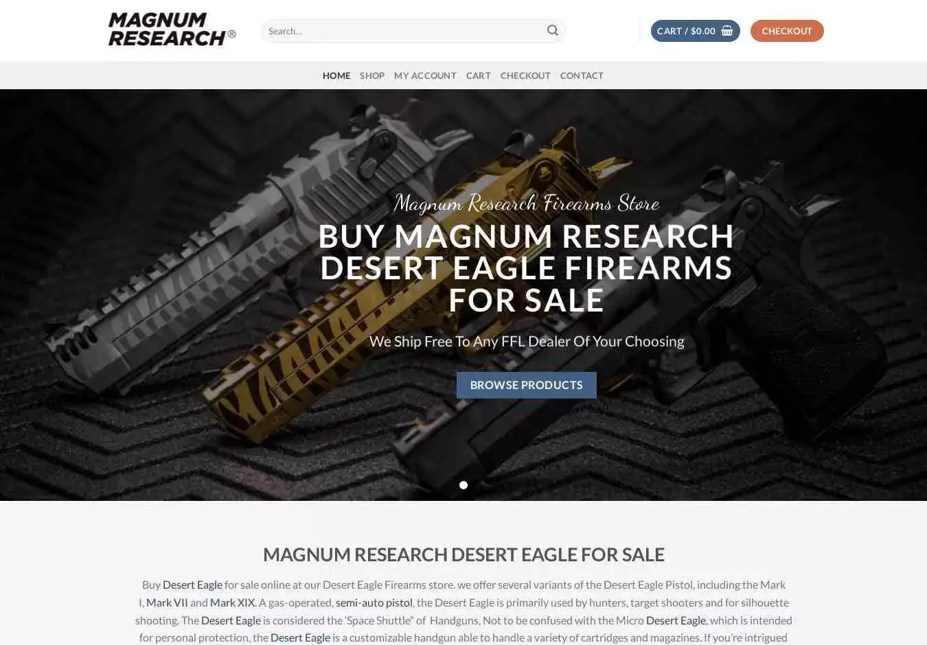 Magnumresearchfirearms.com Screenshot