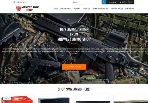 Midwestammunitionshop.com Screenshot