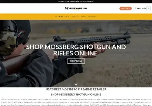 Mossberg-usa.com Screenshot
