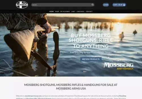 Mossbergarmsusa.com Screenshot