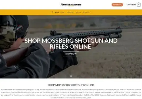 Mossberggunshopsusa.com Screenshot