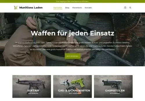 Munitionsladen.com Screenshot