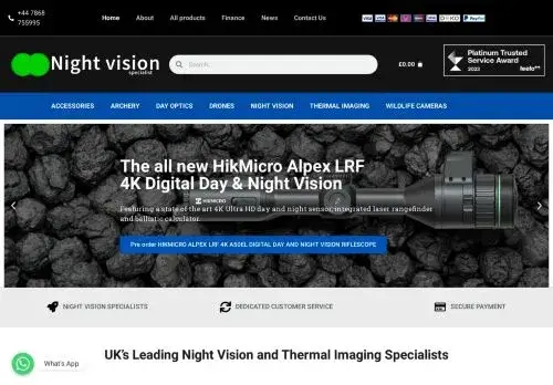 Nightvisionspecialist.com Screenshot