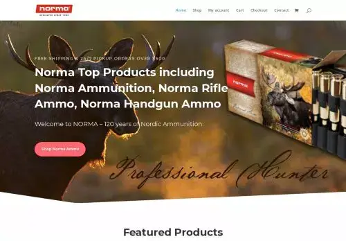 Norma-ammunitionsusa.com Screenshot