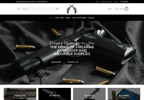 Olympusfirearms.com Screenshot