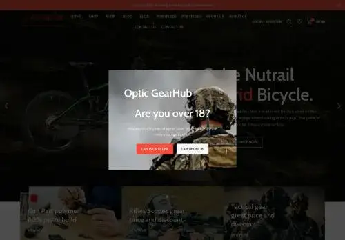 Opticgearhub.com Screenshot