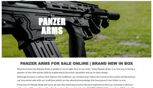 Is Panzerarmstore-usa.com a scam or legit?