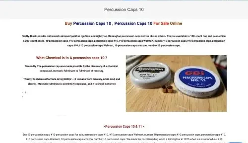 Is Percussioncaps10.net a scam or legit?