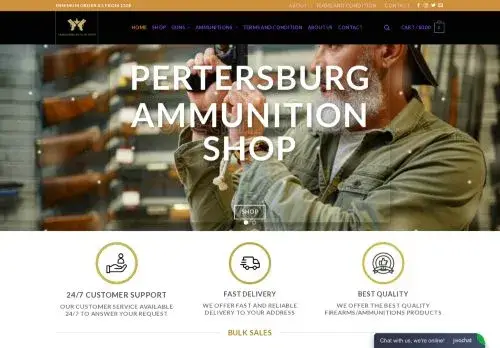 Pertersburgammunition.com Screenshot