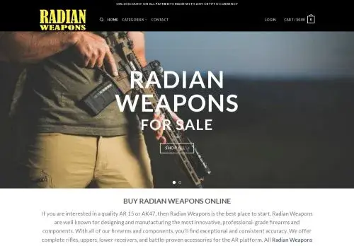 Radianweaponsusa.com Screenshot
