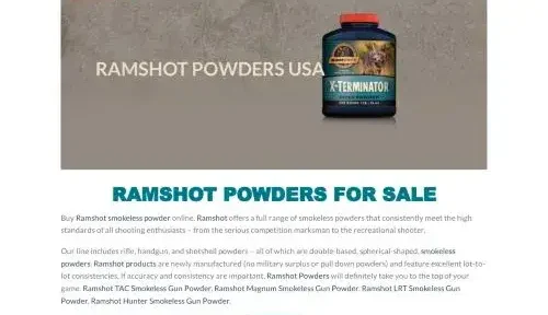 Is Ramshotpowdersusa.com a scam or legit?