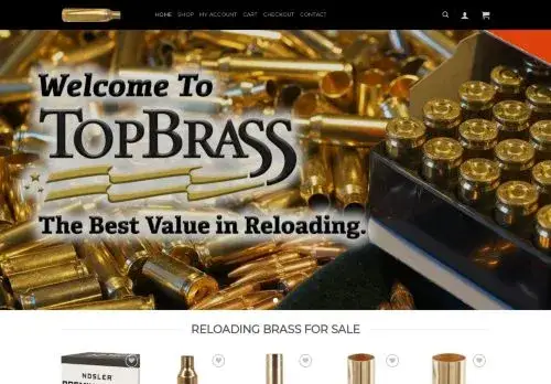 Reloadingbrass-store.com Screenshot