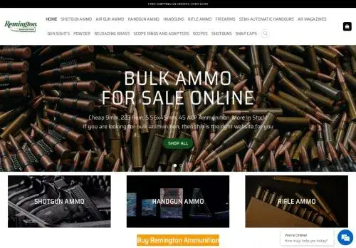 Remingtonammunition.com Screenshot