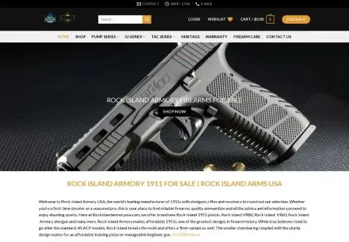 Rockislandarmory.shop Screenshot