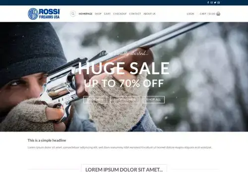 Rossifirearmsusa.com Screenshot
