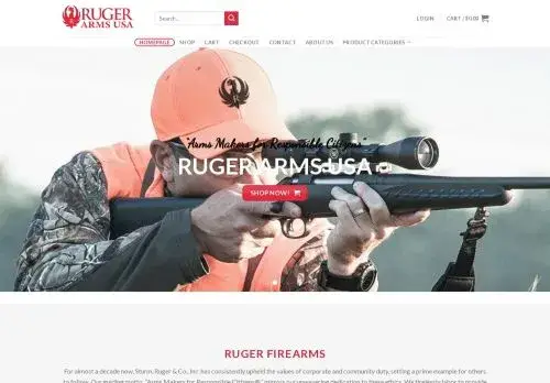 Rugerarmsusa.com Screenshot