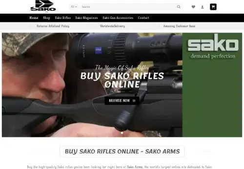 Sakoarms.com Screenshot