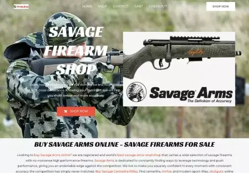 Savagefirearmshop.com Screenshot